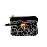 Mamacita Smiley Santa Bandana Wallet Black