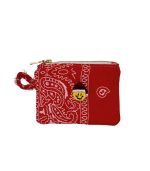 Mamacita Smiley Santa Bandana Wallet Red