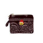 Mamacita Smiley Santa Bandana Wallet Bordeaux