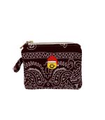 Mamacita Smiley Santa Bandana Wallet Bordeaux