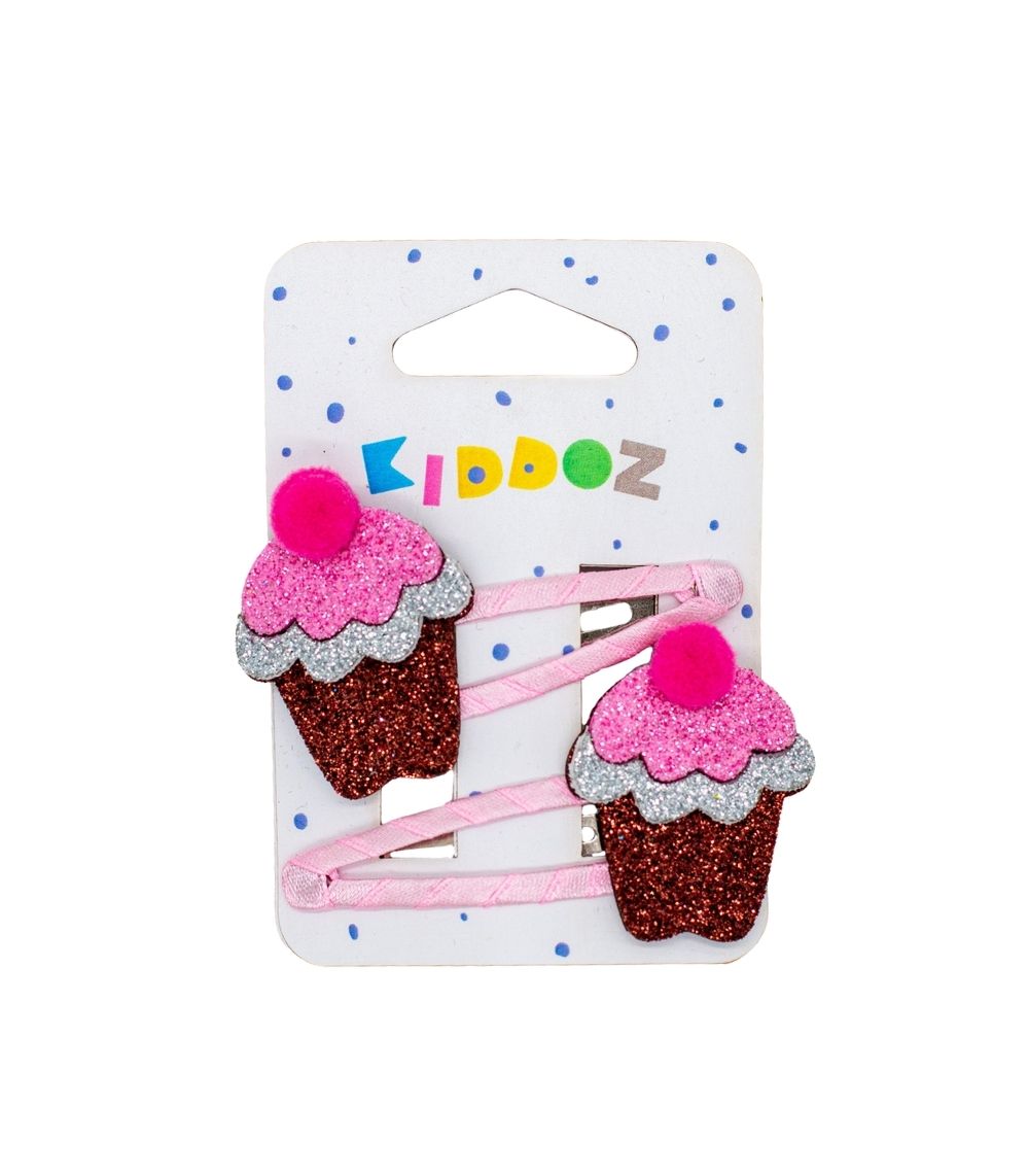 235 Kiddoz Cupcake Party Hair Clips - Image 1