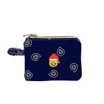 Mamacita Smiley Santa Bandana Wallet Navy Blue