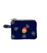 Mamacita Smiley Santa Bandana Wallet Navy Blue