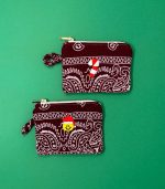 Mamacita Smiley Santa Bandana Wallet Bordeaux - Image 2