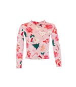 Girls Turtleneck Santa Top