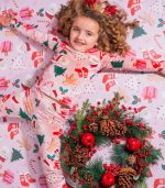 Girls Turtleneck Santa Top - Image 2