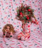 Girls Turtleneck Santa Top - Image 4