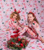 Girls Turtleneck Santa Top - Image 3