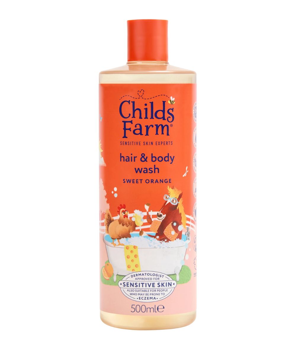 CHILDS FARM Hair & Body Wash 500ml, Sweet Orange - Image 1