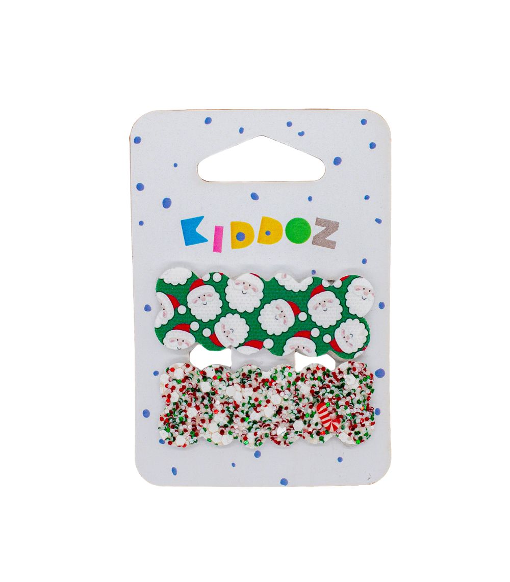 kiddoz Kiddoz Santa Sprinkles Hair Clips - Image 1