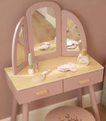 Wooden Dressing Table – Pink – Essentials - Image 8