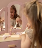 Wooden Dressing Table – Pink – Essentials - Image 2
