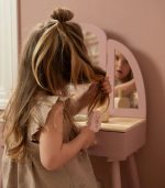 Wooden Dressing Table – Pink – Essentials - Image 9
