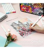 Ohuhu Oahu 160 Colors Dual Tips Alcohol Art Markers, Fine & Chisel - Image 4