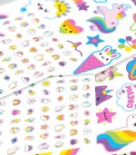 Tattoo-Palooza Temporary Tattoos & Nail Stickers - Unicorns & Rainbows - Image 4