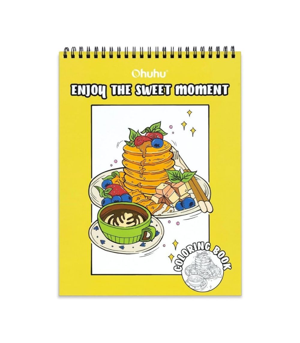 175 Ohuhu Double-Sided Bleedproof Coloring Book , Enjoy The Sweet Moment - Image 1