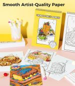 Ohuhu Double-Sided Bleedproof Coloring Book , Enjoy The Sweet Moment - Image 2