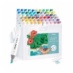 Ohuhu Kaala Slim Broad and Fine Dual Tips Alcohol Art Markers- 60 Colors Landscape Tone
