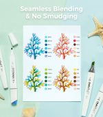 Ohuhu Kaala Slim Broad and Fine Dual Tips Alcohol Art Markers- 60 Colors Landscape Tone - Image 2