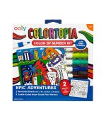 Colortopia Color By Number Paint Marker Kit - Epic Adventures