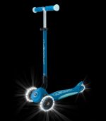 Globber Scooter Elite Glow Lights Petrol Blue - Image 4