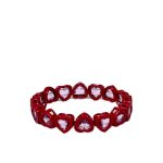 Mamacita Heartful Bracelet, Red/Pink