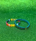 Mamacita Gem Tile Bracelet, Petrol/Pink - Image 2