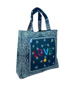 Mamacita Love Bandana Tote Bag, Green - Image 2