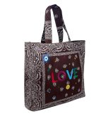 Mamacita Love Bandana Tote Bag, Brown - Image 2