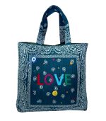 Mamacita Love Bandana Tote Bag, Green