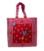 Mamacita Love Bandana Tote Bag, Red