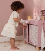 Wooden Play Kitchen - Pink - Essentials - Image 2