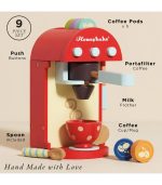 Le Toy Van Wooden Toy Coffee Machine & Cup - Image 4