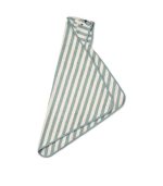 Albert Hooded Baby Towel, Peppermint/Creme De La Creme - Image 2