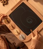 Venzora LCD Drawing Board With Stamps, Pale Tuscany Multi Mix - Image 2