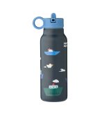 Falk Water Bottle 350ml, Sailing/Classic Navy