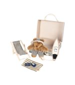 Tiny Teddy Travel, Blue Stripe