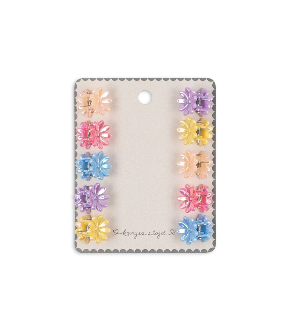 38 10 Pack Mini Flower Hair Claws - Image 1