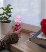 Love is in the Air Lightbulb - Shaped Table Lamp - Image 3