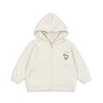 Loupi Zip Hoodie, Off White Melange