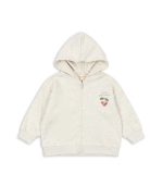 Loupi Zip Hoodie, Off White Melange