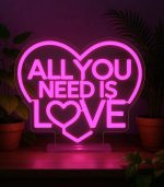 Neon-Effect LED Sign - All You Need is Love - Image 2