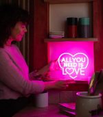 Neon-Effect LED Sign - All You Need is Love - Image 4
