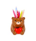 Teddy Bear Ceramic Pen Holder - Desk Friends