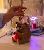 Teddy Bear Ceramic Pen Holder - Desk Friends - Image 3