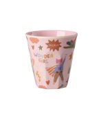 Medium Kids Cup - Pink - Hero Print