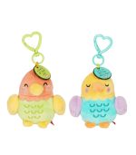 2 Key Rings with a Stuffed Toy - Super Soft! - Tiny