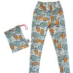 Love Mama A Latte Aqua Leggings