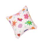 Pompom Cushion - Grandma's Garden