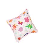 Pompom Cushion - Grandma's Garden